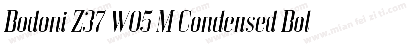 Bodoni Z37 W05 M Condensed Bold字体转换